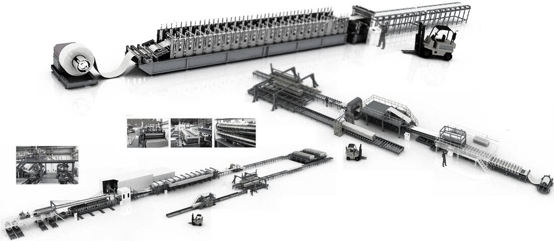 roll forming machine and PU sandwich panel production line