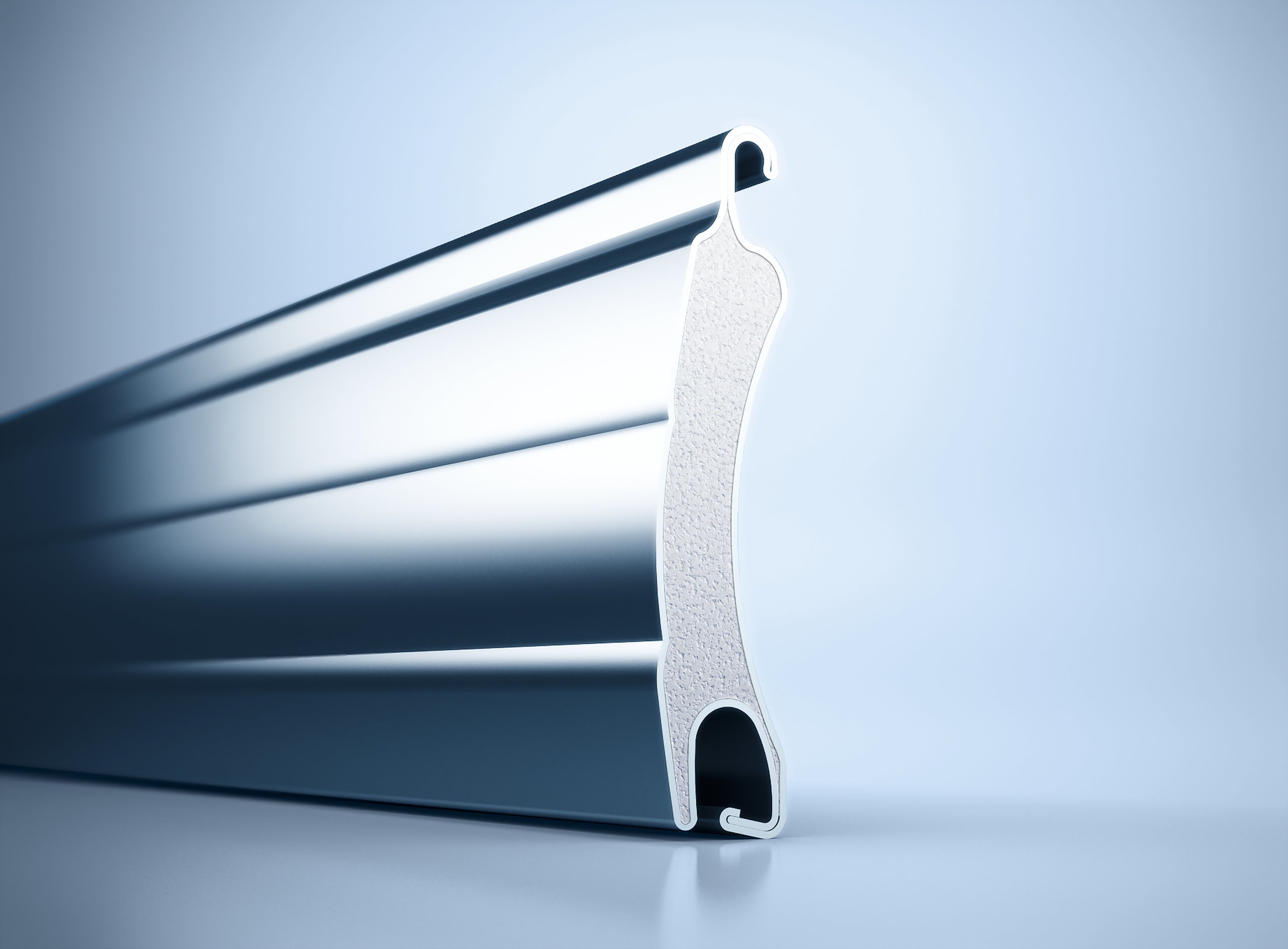 PU rolling shutter slat