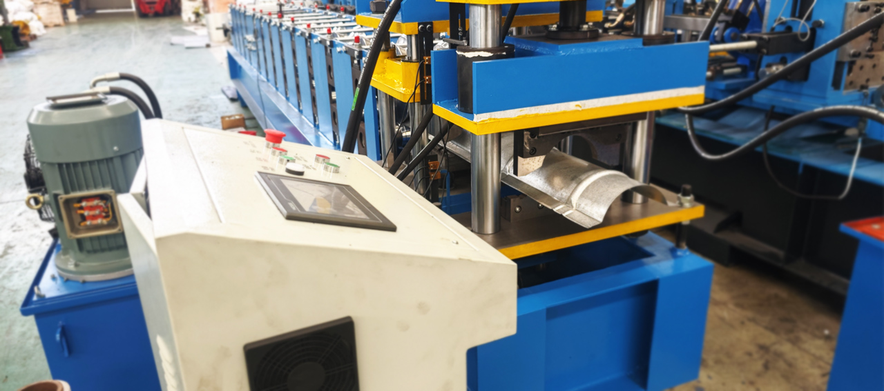 metal roof ridge cap roll forming machine