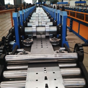 slotted strut channel roll forming machine for solar frames