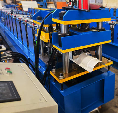 Roof ridge cap roll forming machine