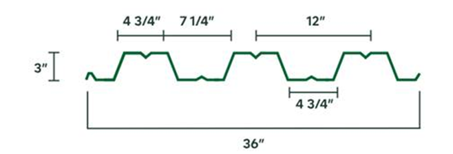 3" composite floor deck