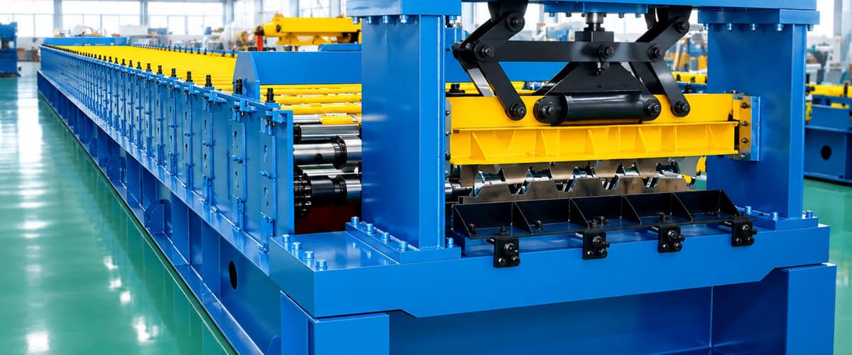 Machine de profilage à rouleaux pour toiture métallique